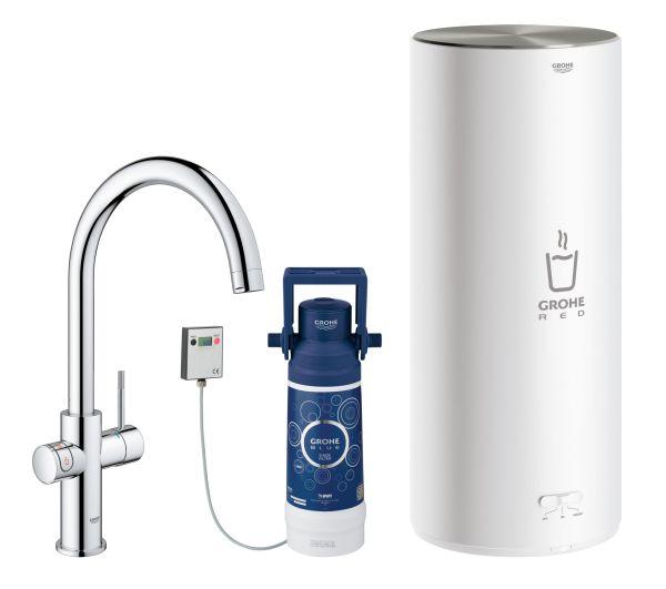 GROHE Armatur und Boiler GROHE Red Duo 30079 1 L-Size C-Auslauf chrom
