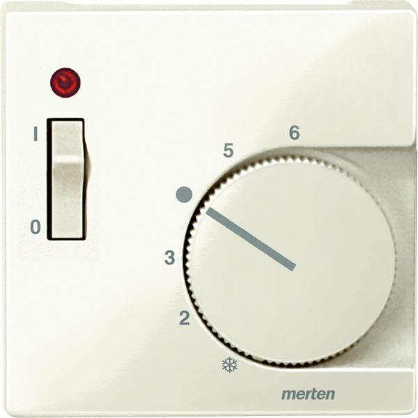 Merten Zentralplatte Raumtemp weiß glänzend System M 534844