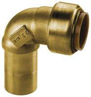 Kupfer Steckfitting Tectite Winkel 90° 22 mm innen/außen lösbar DVGW Kupfer Steckfitting Tectite Winkel 90° 22 mm innen/außen lösbar DVGW