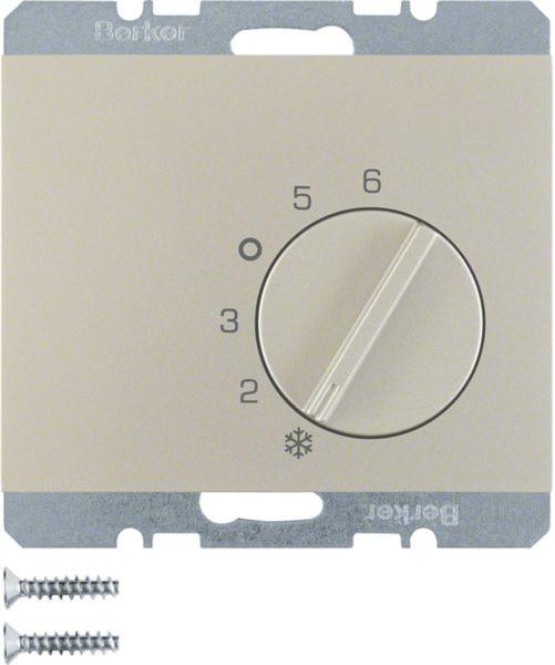 Berker 20267104 Temperaturregler mit Wechsler und Zentralstück K.5 edelstahl, lackiert