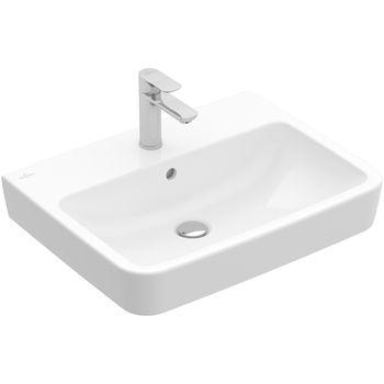 Villeroy & Boch Waschbecken O.novo 4A4160 600x4 Eckig Weiß Alpin