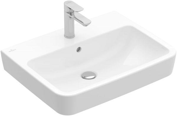 Villeroy & Boch Waschbecken O novo 4A41KG 650x4 Eckig weiß Alpin CeramicPlus