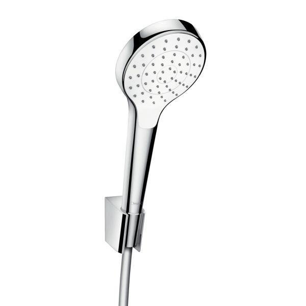 hansgrohe Brausenset Croma Select S 1jet Porter S weiß chr Brauseschlauch 1250 mm