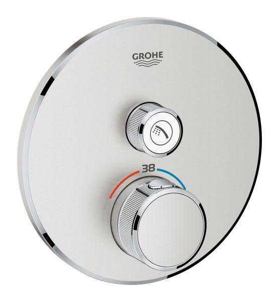 GROHE Thermostat Grohtherm SmartControl 29118 FMS rund 1 ASV supersteel