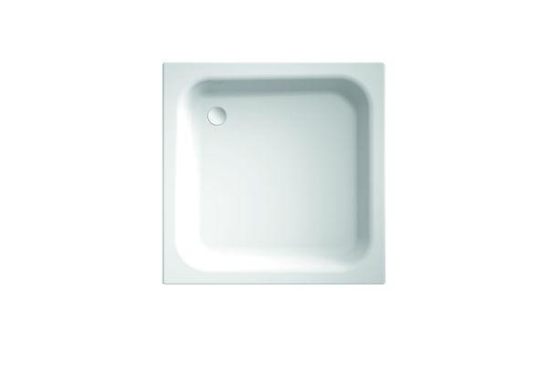 Stahl-Brausewanne BetteQuinta 5900 90x90x15cm, weiss