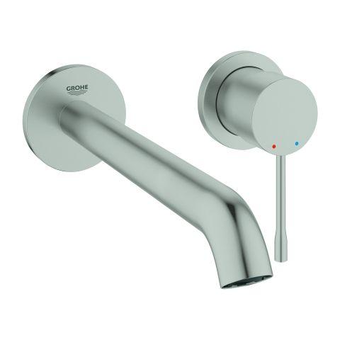 GROHE 2-L-Waschtisch-Wandbatterie Essenc 29193 1 FMS Ausladung 230 mm supersteel