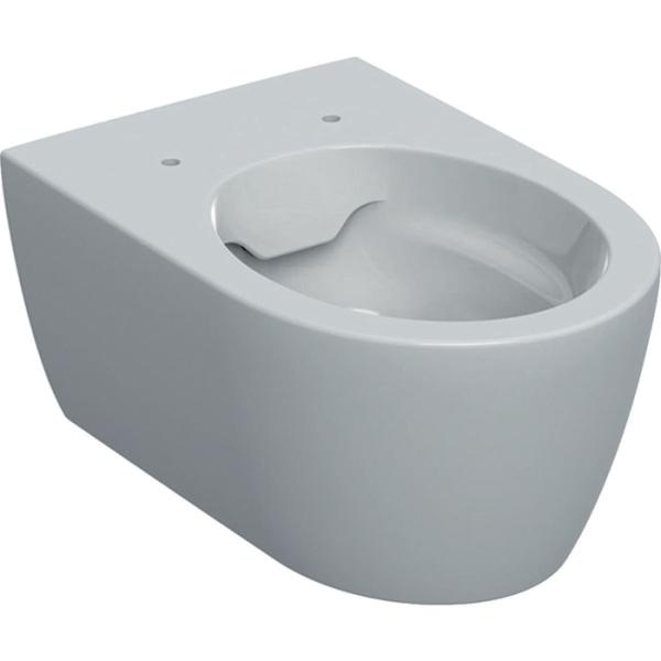 Geberit iCon Wand-WC Tiefspüler, Rimfree geschl. Form, T:53cm, weiß, KeraTect