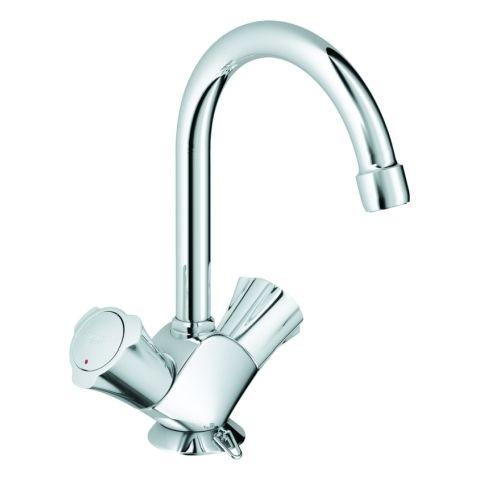 GROHE WT-Einlochbatterie Costa 21337_1 Schwenkauslauf versenkbare Kette chrom