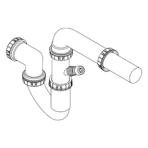 GROHE Siphon 42617 für Küchenspülen