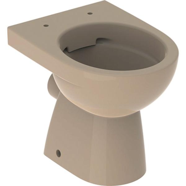 Geberit Renova Stand-WC Tiefspüler, Abg. teilgeschl. Form, Rimfree, bahamabeige