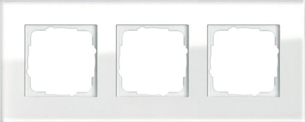 Gira Rahmen 3-fach weiß glas Esprit 021312