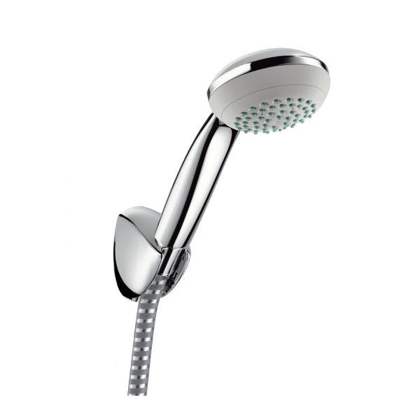 hansgrohe Brausenset Crometta 85 1jet Porter C chrom mit Brausenschlauch 1250 mm