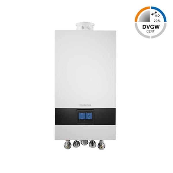 Buderus Gas-Brennwert Logamax plus GB172i.2-24 T50 W H 24kW für H-Gas mit 50l internem Speicher