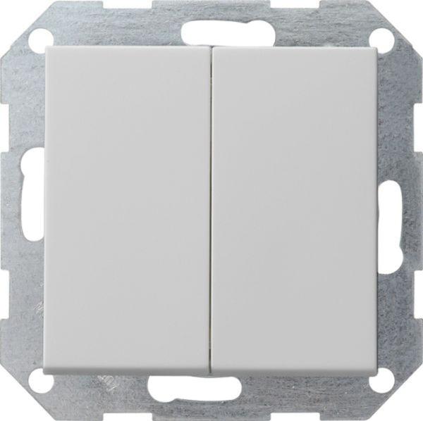 Gira Serienschalter Taster gr mit UP IP20 System 55 0125015 2-fach