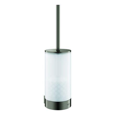 GROHE WC-Bürstengarnitur Selection 41076 Glas hard graphite gebürstet