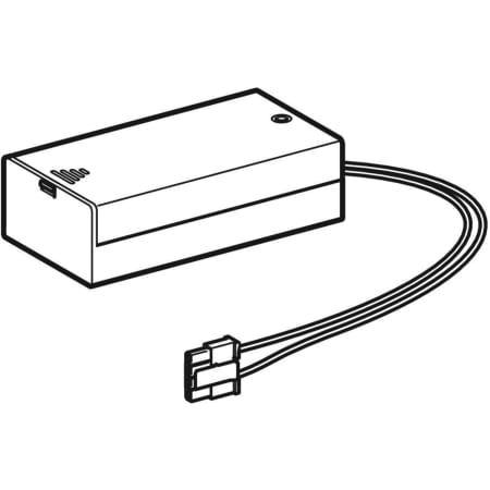 Geberit Batteriefach für Geberit UR-Strg und WT-Armaturen mit elektr Spülausl