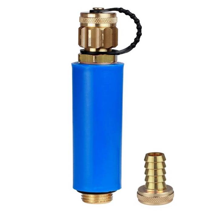 AIRFIT Baustopfenventil mit Messinggewinde 1/2" x 80mm blau für Wasserentnahme 