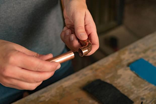 Workshop mit Anleitung zum Kupferrohr kleben  Selfio