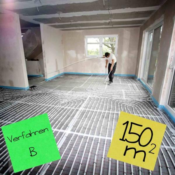 Verlegeplan FBH bis 150 m² inkl. Heizlastberechnung nach Verfahren B + Heizflächenauslegung