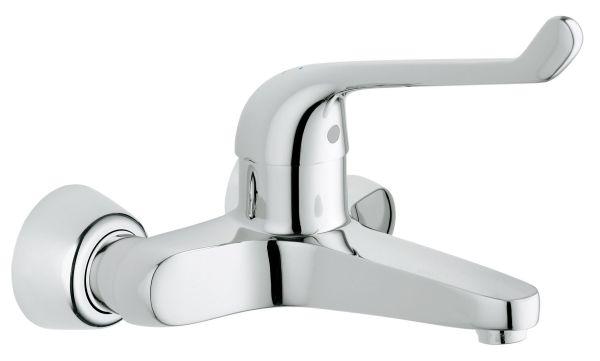 GROHE Sicherheitsmisch-Waschtischbatterie Euro Special 32795 Wandm Gussauslauf chrom