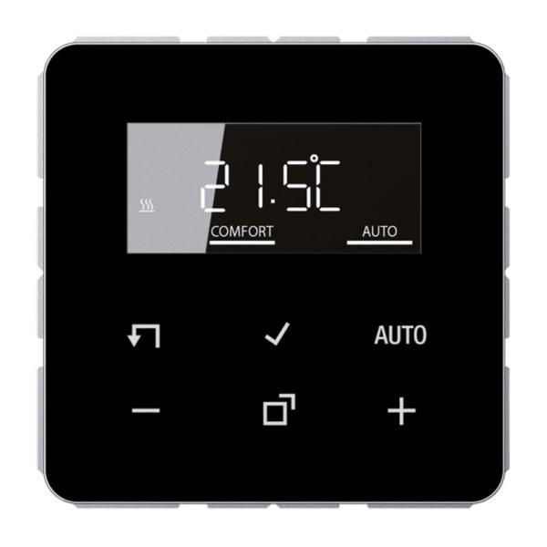 Jung Raumthermostat 230V 16A Wechsler CD TR D 1790 SW IP20 mit Display