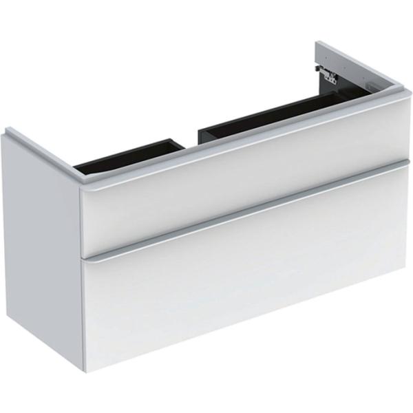 Geberit Smyle Square US für WT, m. 2 Sch 118,4x61,7x47cm, weiß