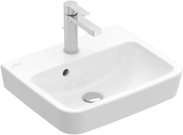 VILLEROY Handwaschbecken O.novo 434450 500x370mm Eckig Weiß Alpin CeramicPlus