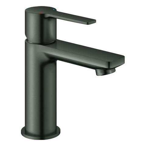 GROHE Einhebel-Waschtischbatterie Linear Size PushOpen Ablgrt. hard graphite geb.