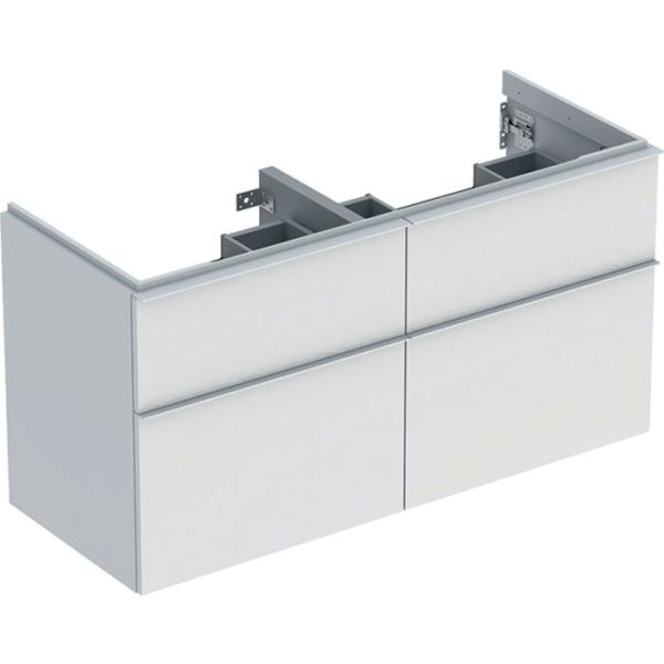 Geberit iCon Unterschrank für DWT, 4 Sch 118,4x61,5x47,6cm, weiß matt