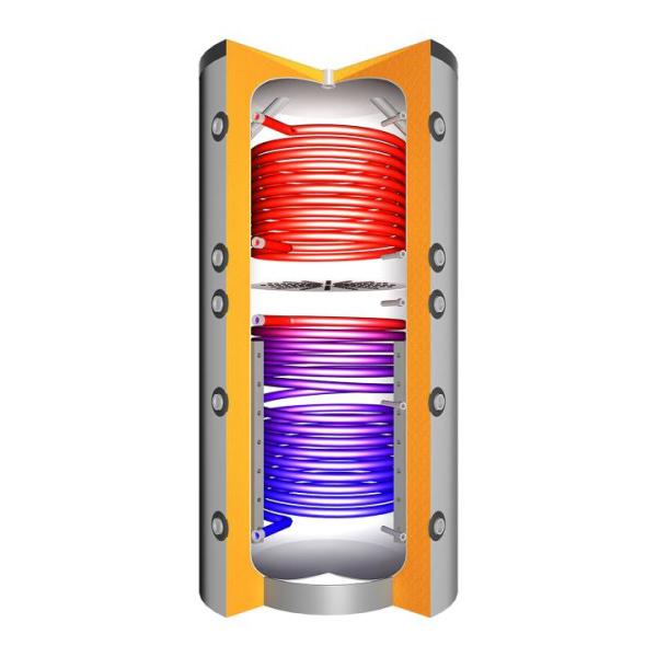 Schicht-Pufferspeicher PZ 1500 L mit 100 mm Isolierung