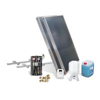 Solar-Paket Brauchwasser 2x AMP 2.0 Flachkollektor 4,02 qm Schrägdachmontage