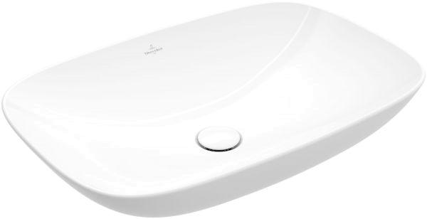 Villeroy & Boch Aufsatzwaschbecken Loop&Friends 560x380 mm Rechteck o ÜL Stone White cp