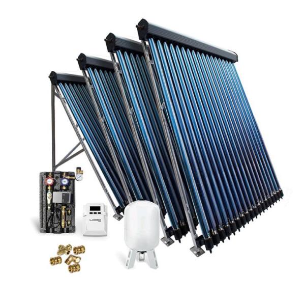 Solar-Paket Röhrenkollektor HP22 14,44 m² für Flachdach