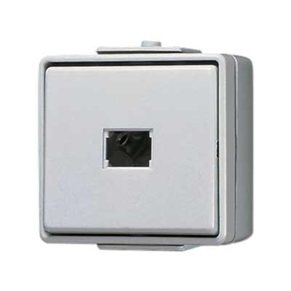Jung Wipptaster-Modul grau 1S AP IP44 WG 600 634 W mit Bel