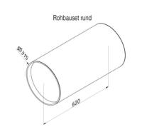 Zehnder Wandeinbaurohr rund 600 mm für ComfoSpot 50