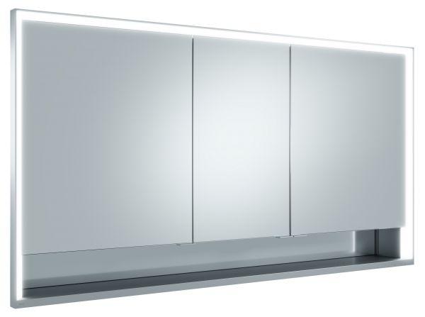 KEUCO Spiegelschrank R. Lumos 14316, mit Einbau, silb-elox., 1400x735x165mm