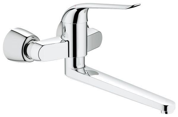 GROHE Einhebel-Waschtischbatterie Euroeco Spec Wandmontage Ausladung 342mm chrom