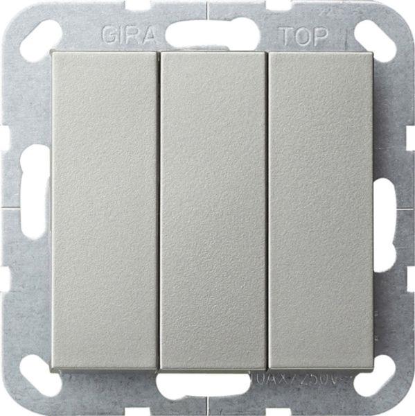Gira Wipptaster-Modul Edelstahl 1S UP IP20 System 55 2844600