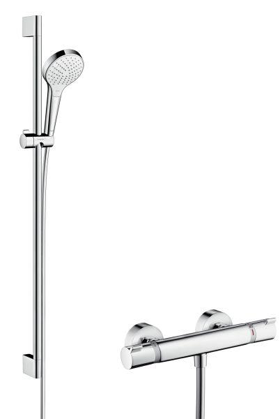 hansgrohe Brausenkombi Croma Select S Va Ecostat Comfort Unica Crometta 900 mm