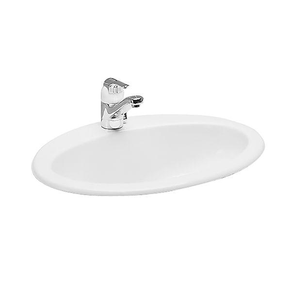 LAUFEN Einbau-Waschtisch INDOVA 811391 57x45cm für Einbau v oben m HL weiß