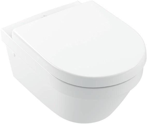 Villeroy & Boch Tiefspül-WC spülrandlos Archite 4694R0 370x530mm Rund Weiß Alpin