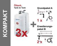 SCHÜTZ Öl-Lagerbehälter T103 Kompakt Tank im Tank 3 x 1000 Liter Kunststoff