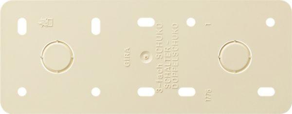 Gira Bodenplatte Kst weiß 3-fach AP 008313