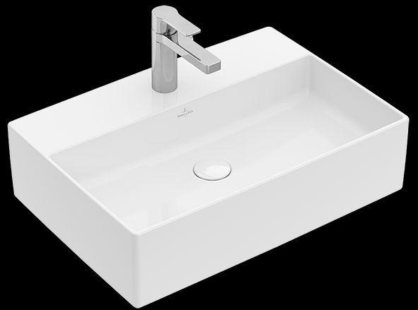 Villeroy & Boch Aufsatzwaschbecken Memento 2.0 600x420mm Rechteck Weiß Alpin