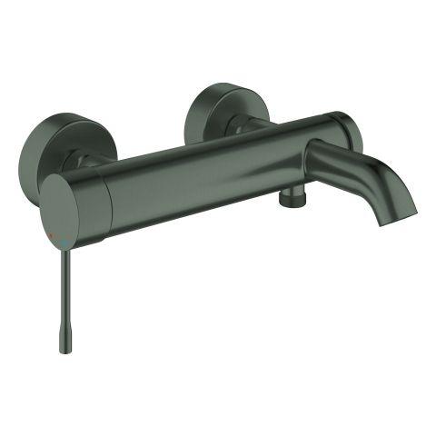 GROHE Einhand-Wannenbatterie Essence 252 Wandmontage hard graphite gebürstet