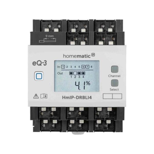 Homematic IP Smart Home Jalousieaktor für Hutschienenmontage - 4-fach HmIP-DRBLI4