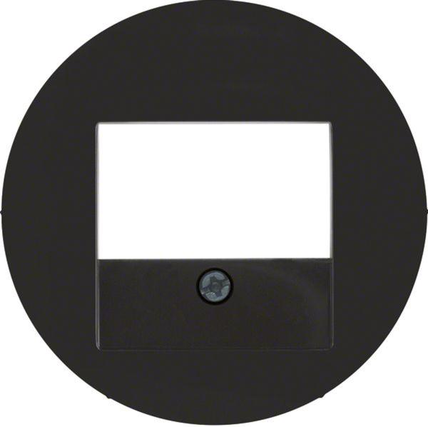 Berker 10382045 Zentralstück mit TAE-Ausschnitt R.1/R.3/R.Classic schwarz, glänzend