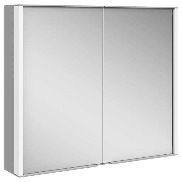 Keuco Spiegelschrank Royal Match 12802, silber-eloxiert, 800 x 700 x 160 mm