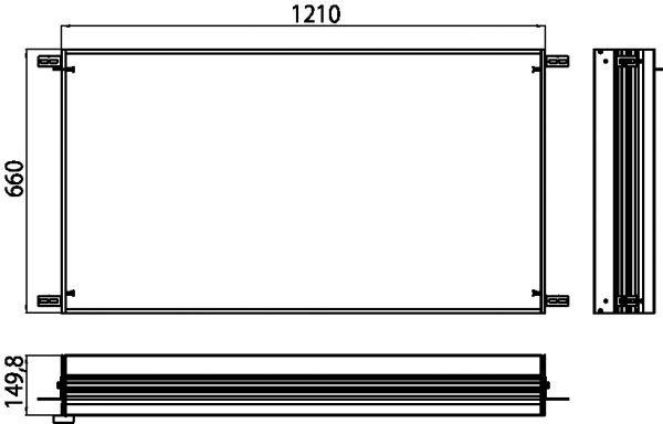 Emco Bad asis LED-Spiegelschrank Prestig Einbaurahmen zu 9897 050 25 35