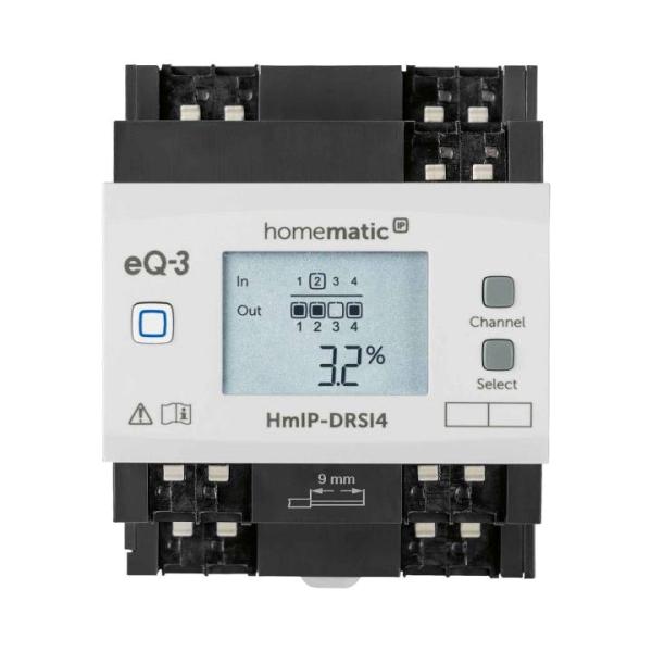 Homematic IP Smart Home Schaltaktor für Hutschienenmontage - 4-fach HmIP-DRSI4